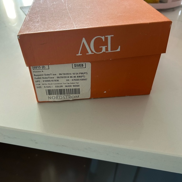 Beige AGL Monika Ballet Flat - Picture 4 of 4